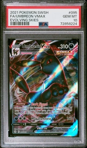 PSA 10 GEM MINT - POKEMON SWORD & SHIELD EVOLVING SKIES - UMBREON VMAX 095/203
