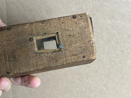 Antike Schiebeplatte Bienenkönigin Transportbox um 1900 selbstgemacht - Bild 18 von 24