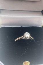 Engagement Ring 18carat size K 0.30 carat diamond cut