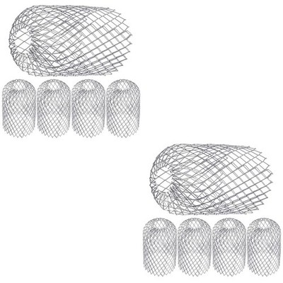 2 PCS Gutter Strainer Stainless Steel Downspout Screen Drain Filter