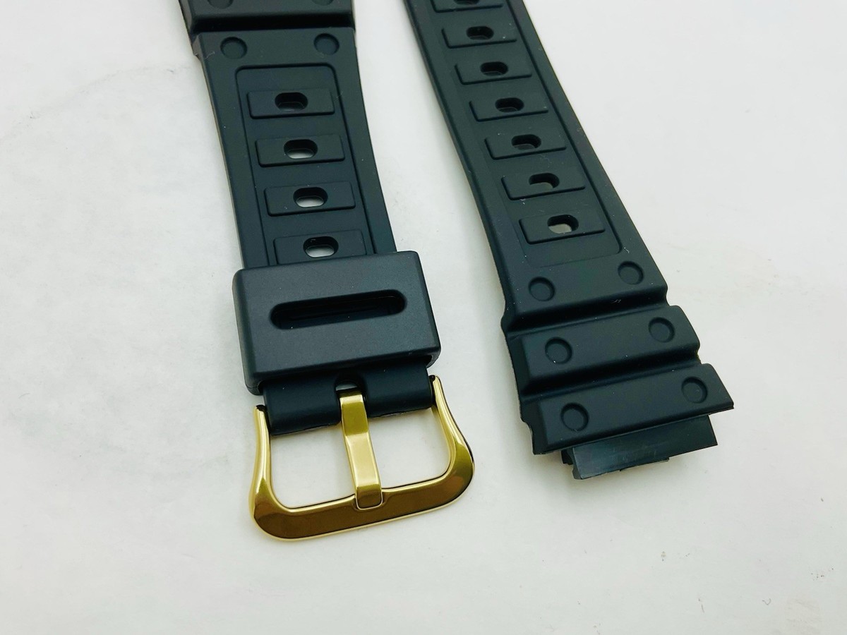 Casio Watch Band Strap Gold Buckle - G-Shock Screwback DW-5000 DW