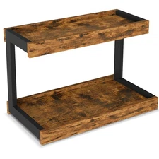 2 Tier Spice Rack Organizer for Countertop 15.8''L Coffee Station/Bathroom Or...