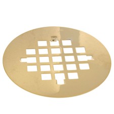 Oatey 42004 3" PVD Polished Brass Snap-In Strainer