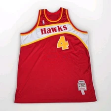 Vintage Atlanta Hawks Spud Webb #4 Jersey Hardwood Classics Mitchell & Ness 3XL