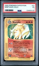 PSA 1 Ninetales Holo Expedition #21 2002 Pokemon WoTC E Reader PR