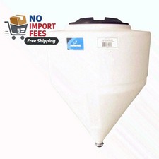30Gallon Cone Bottom Inductor Tank Full Drain MDPE Chemical Resistant - No Stand