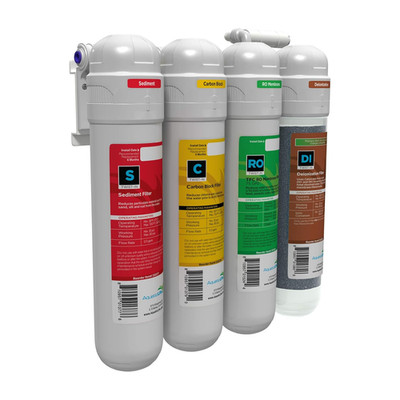Twist-In 4-Stage RO/DI Aquarium Water Filter System   Reverse Osmosis Filtration