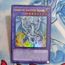 Yugioh Asian English Albion The Sanctifire Dragon TFTV-AE137 UR Original