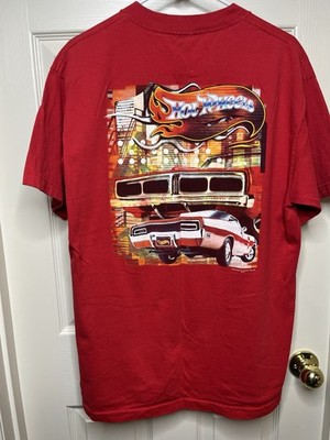 2000 Vintage Alstyle Hot Wheels Promo Red Tshirt Size Adult L