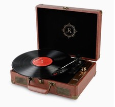 Vinyl Record Player with Speakers Vintage Turntable Vinyls Records Belt-Drive