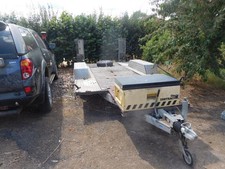 car trailer transporter used. VGC but rear wooden deck will need repair