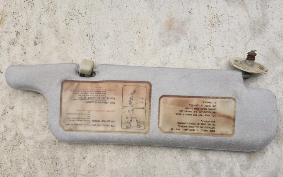 1985 86 87 88 1989 Toyota MR2 esquerda e direita pano marrom para-sol sombra par nota - Imagem 4 de 4