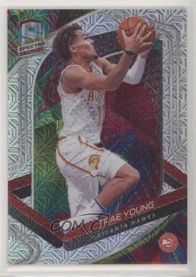 2019-20 Panini Spectra Meta Prizm 14/25 Trae Young (White Jersey) #5 02ed