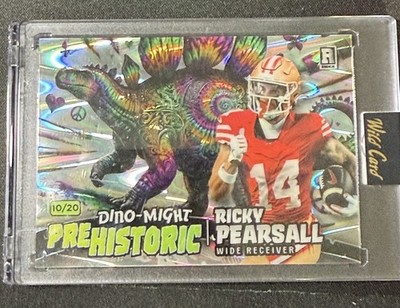 Rare 49ers Star2024 Dino-mite Pre Historic Ricky Pearsall Rookie Card 49ers /20