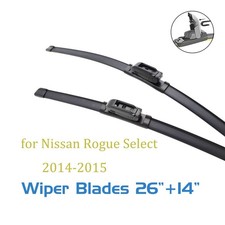 2pcs for Nissan Rogue Select 2014-2015 Wipers Blade for My Car J Hook 26 and 14