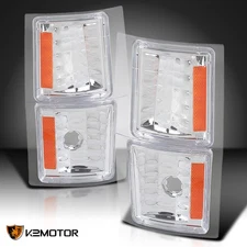Fits 1994-1998 Chevy C/K 1500 2500 3500 Tahoe Clear Signal Corner Lights 94-98