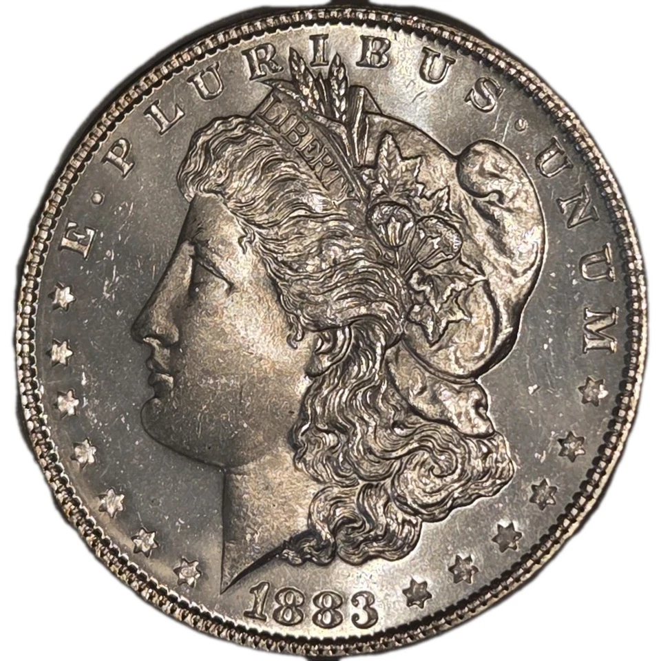 1883 Morgan Silver Dollar $1 ICG MS64 PL Prooflike – 90% Silver – Scarce  - Image 2 of 4
