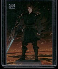 2025 Topps Chrome Star Wars Galaxy #DOM-11 Anakin Skywalker Closes In Refractor