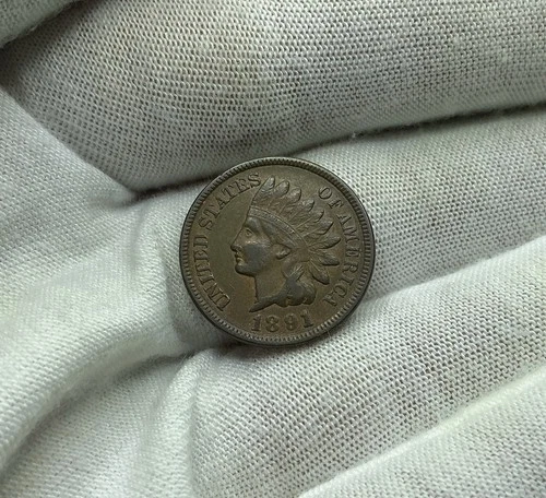 1891 Indian Head Cent VF O287