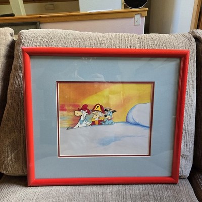 Hanna-Barbera Quick Draw McGraw Original Production Cel Art Framed 1973