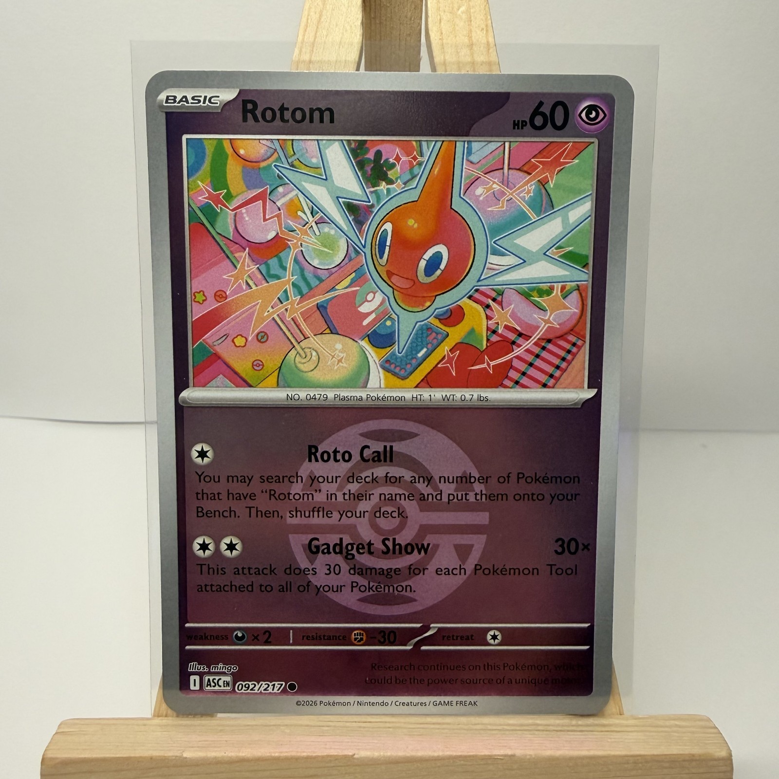 Rotom 92/217 Ascended Heros Dusk Ball Holo Pokemon TCG