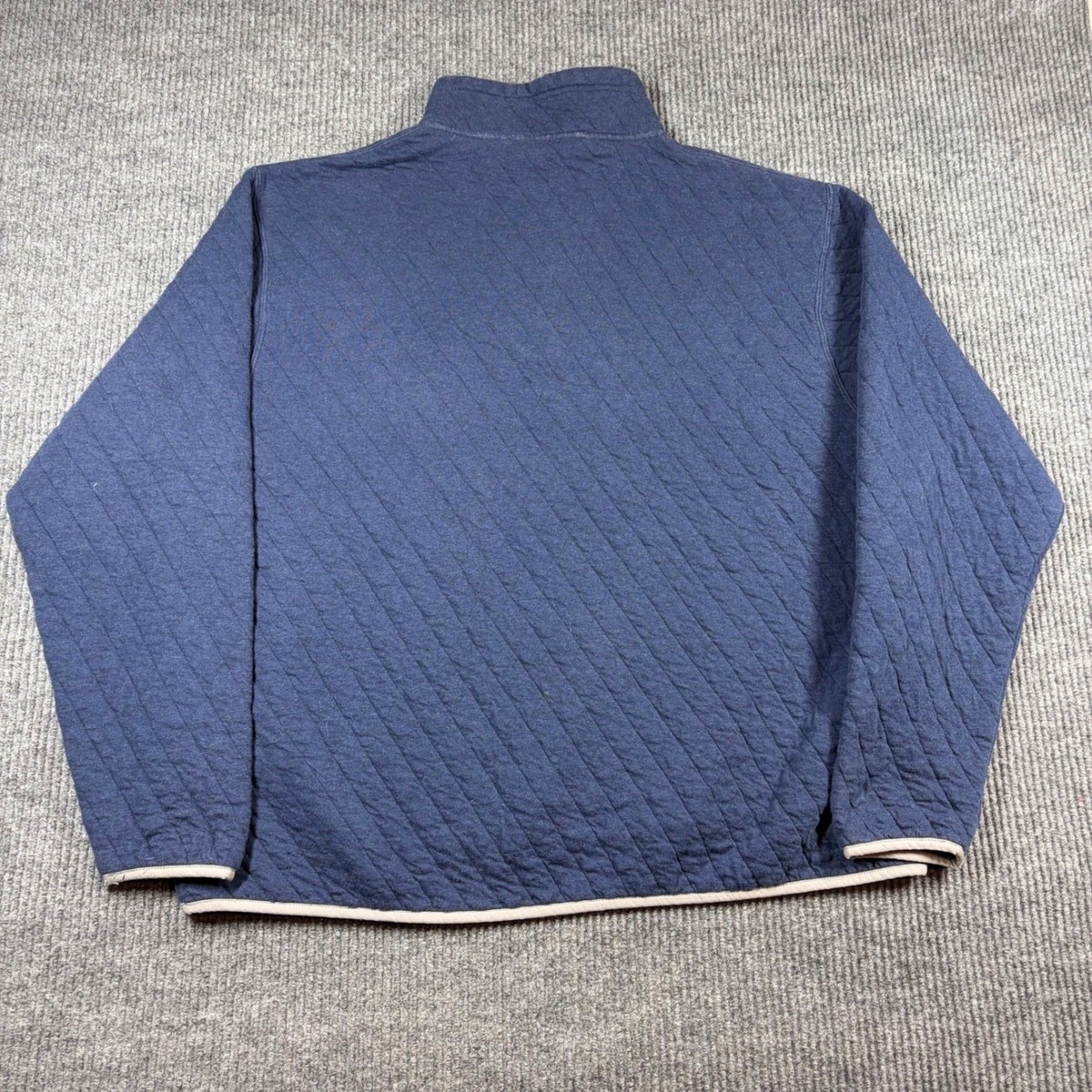 Veste Matelassée Orvis Homme – Bleu Moyen – Taille M – Fermeture Snap