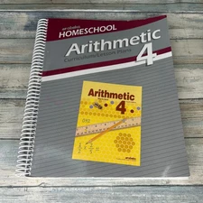 Abeka Homeschool Arithmetic 4 Curriculum Lesson Plans Book Guide Teacher