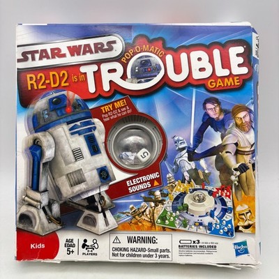 Star Wars R2-D2 Trouble Game COMPLETE Hasbro 2009 Clone Wars Pop O Matic R2D2