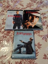 JUSTIFIED THE COMPLETE SEASONS 1 ,2,3 DVD LOT OF 3 TIMOTHY OLYPHANT