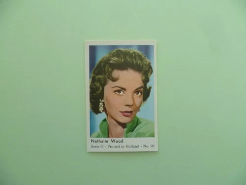 trading cards Natalie Wood actress film movie stars Maple Leaf  Serie G  no. 90