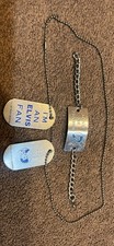 Elvis Presley Dog Tags 1956 Elvis Presley Enterprises & Bracelet Love Me Tender
