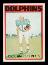 1972 Topps #98 Dick Anderson Miami Dolphins NM