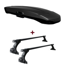 Dachbox Thule Vector Alpine + Dachträger Thule für VW Polo Fliessheck 86C set