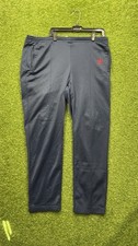 Vintage 80s Adidas Sweatpants Mens Large Blue Trefoil Logo Pleated Rare Joggers