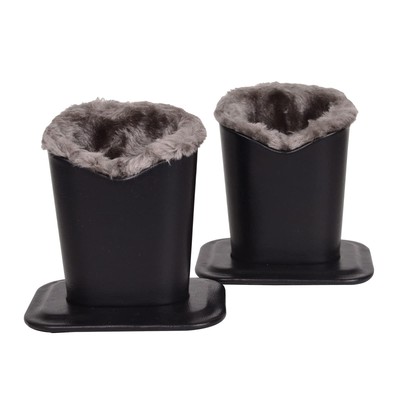 Pack of 2 Soft Plush Lined Eyeglasses Holder Stand Protective Glasses Holder ...
