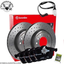BREMBO Bremsensatz Bremsbelag + Petec Paste vorne hinten für PORSCHE