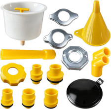 15PCS No-Spill Coolant Funnel Kit, Spill Proof Auto Radiator Coolant Filling Fun