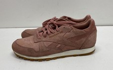 Reebok Classic Leather Exotic Print Pink Suede Women's Sneakers Size 9