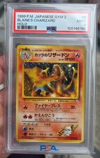1999 Pokemon Japanese Gym 2 Blaine's Charizard Holo #6 PSA 9
