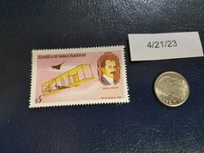 Orville Wright Aviator Carrying Glider Republica de Guinea Ecuatorial Stamp (a)