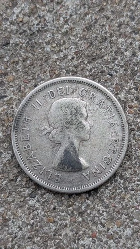 1959 Canada Canadian Caribou Quarter 25 Cents Elizabeth II 80% Silver