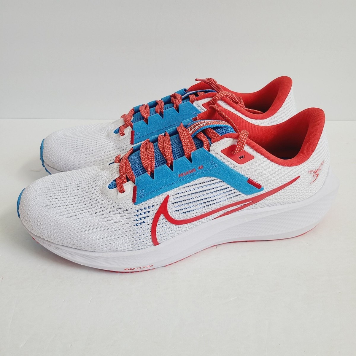 Nike Air Zoom Pegasus 40 Delaware State Hornets Men\'s Running Sz‎ 8.5 DZ5955-100 Delaware State Hornets Nike Unisex Zoom Pegasus 40 Running  main image 4