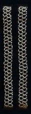 Decorative Adjustable Fashion Bra Straps-Silver Beaded Stretch