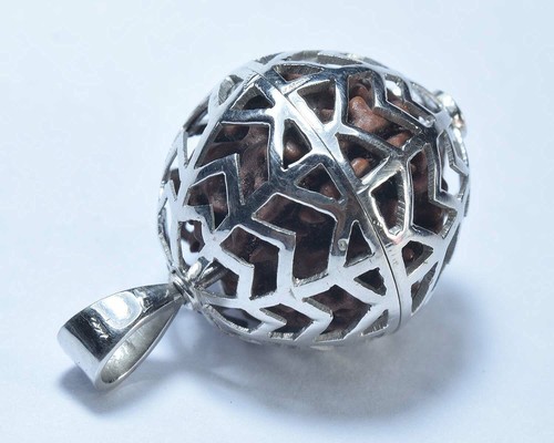 925 Sterling Silver Designer Jali Cage 