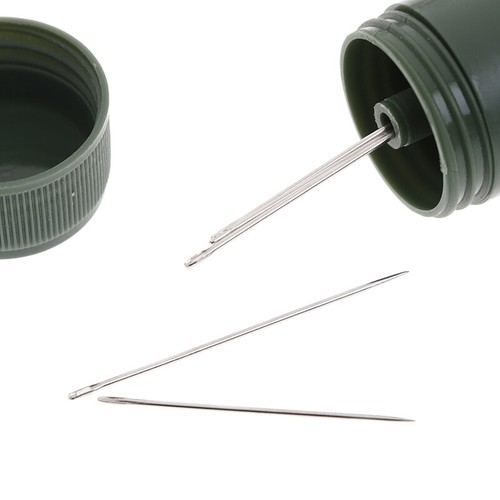 1Pc mini travel sewing kit cylinder case with threads needles craft sewing - Picture 6 of 12