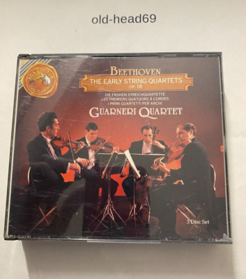 Beethoven: The Early String Quartets, Op. 18 (CD, Oct-1990, 3 Discs, RCA) VG+