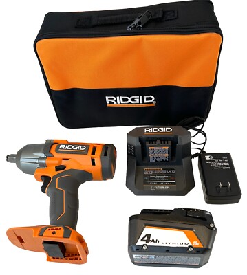 Ridgid 18V 1/2 in Speed Impact Wrench W/ Ah Battery
