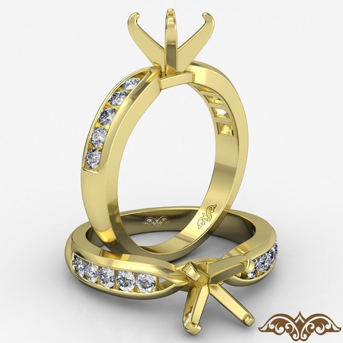Round Channel Setting Wedding Band Diamond Anniversary Engagement Ring 0.31 Ctw - Picture 2 of 18