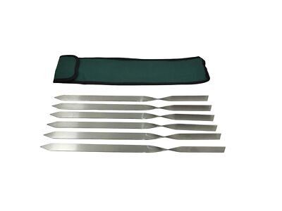 6 Adana Kebab Grillspieße Edelstahl 40cm x 2cm Lula Lulu Tschelo Köfte + Tasche