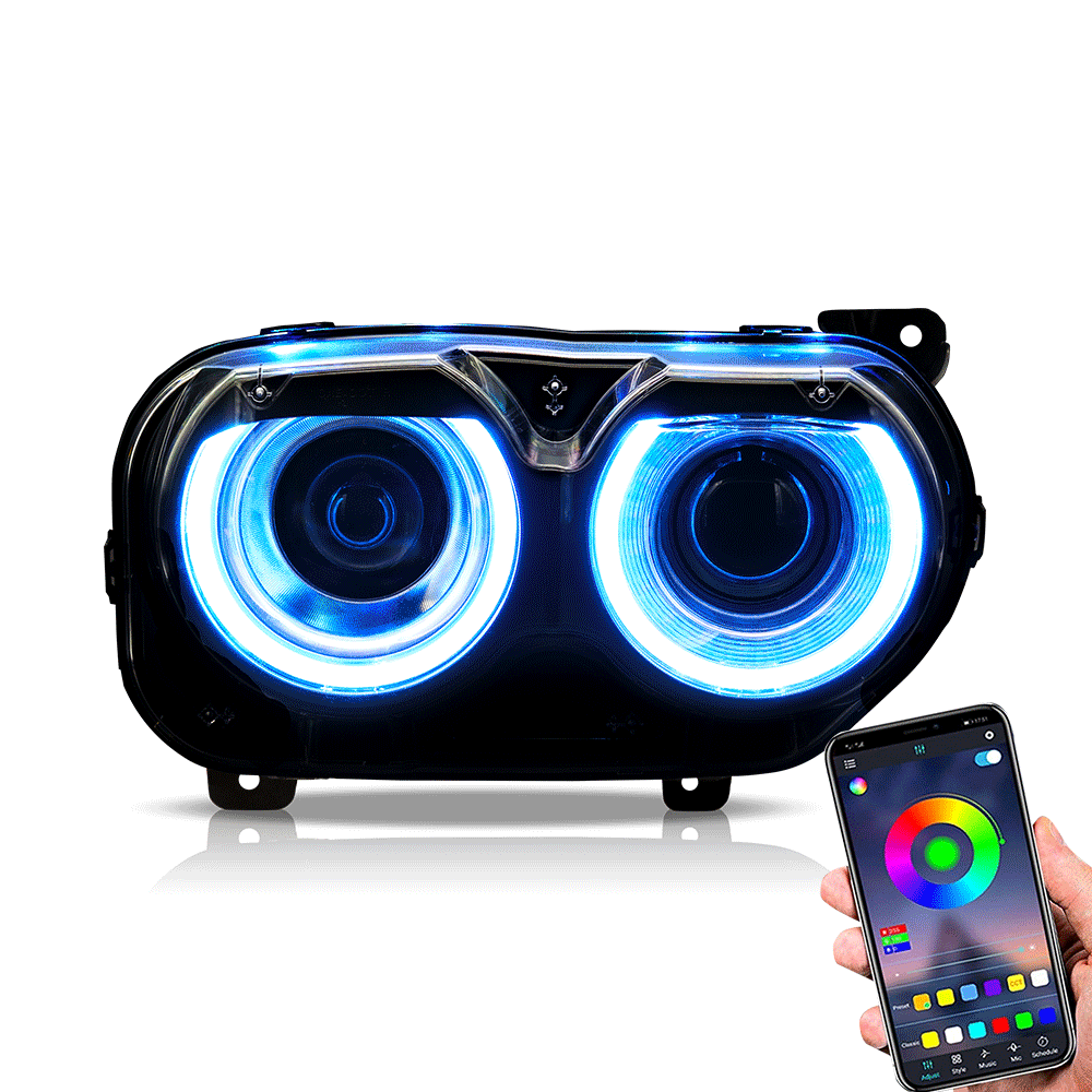 A Set 2015-2022 Dodge Challenger R/T SRT Hellcat SXT SE LED RGB